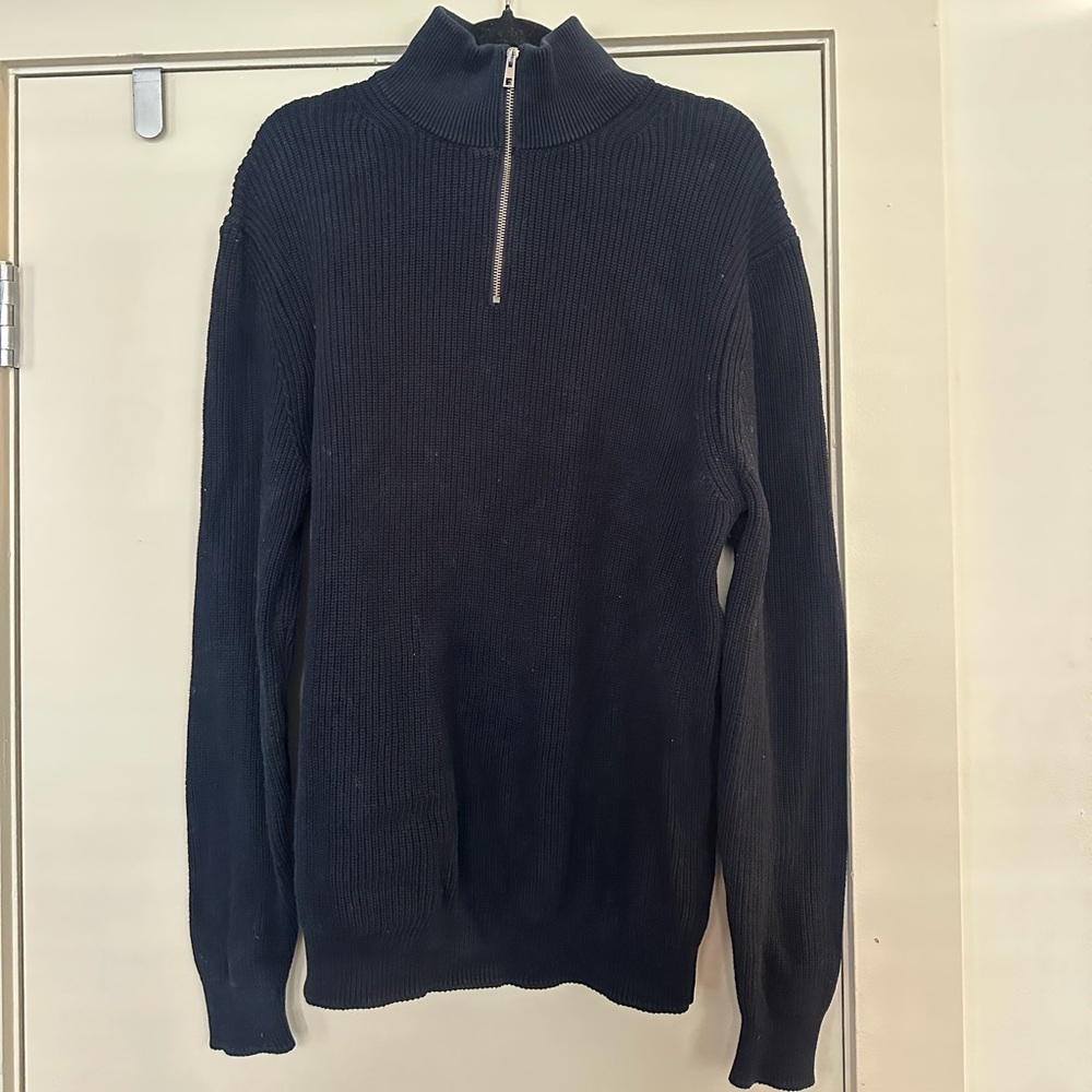 Men’s Zara Knit Half Zip sweater XL